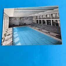 ROMA - FORO ITALICO - PISCINA COPERTA -  CARTOLINA A COLORI SCRITTA