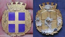 POMPIERE GUARDIA DI CITTA' URBANO VIGILE FUOCO  FREGIO SMALTO COPRICAPO VERONA