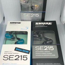SHURE SE215 Cuffie Dinamiche Riduzione Rumore Basso In-ear Trasparente Blu Nero