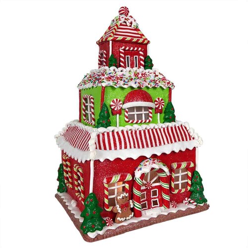 Lighted three story - three,