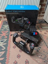 Logitech G Saitek Pro Flight Yoke System con quadrante acceleratore PC USB