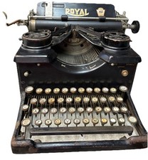 Macchina da scrivere vintage rara anni 20 reale/lato vetro smussato necessita di restauro