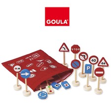 SEGNALI STRADALI GIOCO EDUCATIVO IN LEGNO PER BAMBINI GOULA 50211