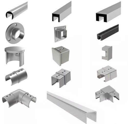Glasleistenrohr acciaio inox - acciaio,