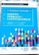 SCHEMI & SCHEDE DIRITTO PUBBLICO E COSTITUZIONALE - 11a EDIZIONE - SIMONE