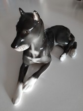 Statuetta Cane Porcellana Bianca