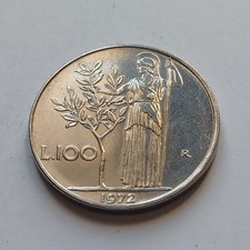 Moneta repubblica italiana 100 - italiana,