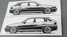 Adesivo Opel Astra F sagoma
