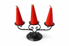 Candelabro in ferro battuto