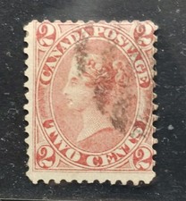 Francobolli Canada SC #20. USATO, AVE, CV $300