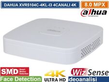 DAHUA DVR 4 CANALI 8MP SMART PRO SERIES AI 1U WIZSENSE PENTA-BRID 4K UHD 5IN1.