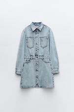 ZARA Vestito Donna Mini in Denim tg.M