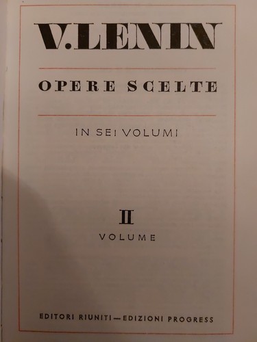 Lenin opere scelte volume 2 - lenin, ii