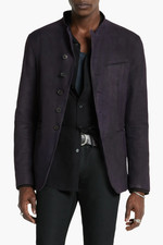 Giacca pelle scamosciata