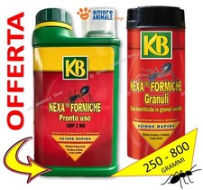KB Nexa FORMICHE GRANULI → 250 / 800 gr  Insetticida Esca Solubile Azione Rapida