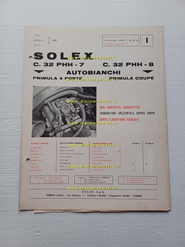 Solex carburatore phh - solex,