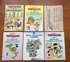 TOPOLINO 6 VECCHI ALLEGATI ANNI 90