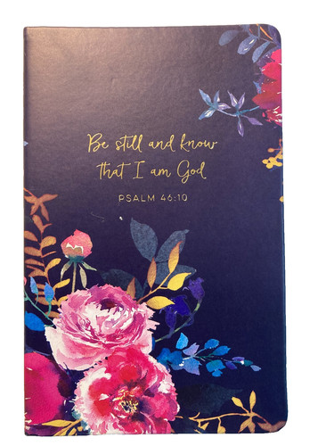 Journal floral gold letter - floral,