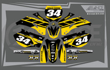 YAMAHA RETRO YELLOW GRAPHICS