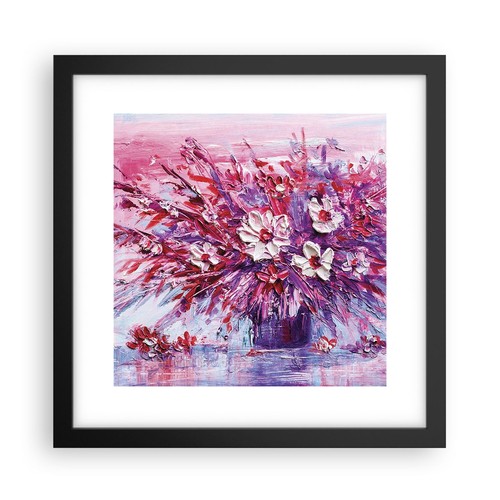 Poster 30x30cm impasto fiori - poster,