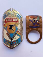 VELTRO FREGIO STEMMA BICI EPOCA BICICLETTA HEAD BADGE