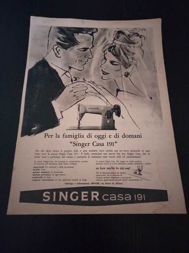 1958 singer casa 191 - 191, macchina