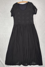 Abito donna Starina trasparente maxi a strati taglia S oversize strega gotico grunge