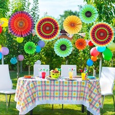 12PZ Ventaglio di Carta Fiore