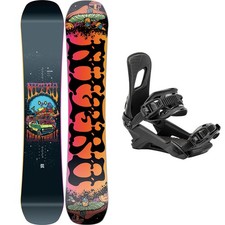 Tavola Snowboard Freestyle NITRO CHEAP THRILLS  157W + NITRO RAMBLER Tg L Black