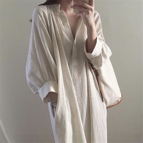 Donna cotone lino camicia - donna,
