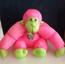 Grande Pupazzo Peluche Nylon Scimmia Vintage Anni 90 