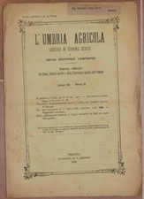 L'UMBRIA AGRICOLA 30 SETTEMBRE 1893 UMBRIA CITTA DI CASTELLO SAN GIULIANO VINO