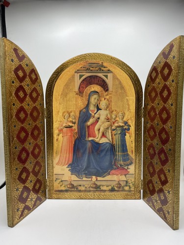 Trittico madonna angelico - g.b.,