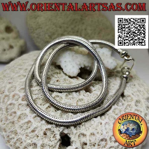 Collana argento 700 a - argento, ‰
