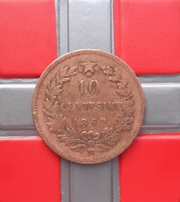 (£)     10 Centesimi 1862 (M)