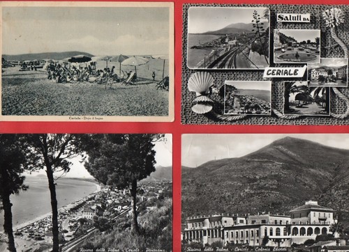Ceriale lotto 8 cartoline - lotto,