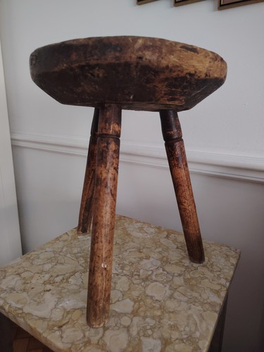 Vecchio treppiede sedia - treppiede,