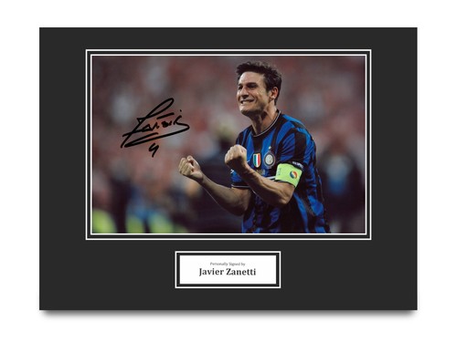 Javier zanetti hand signed - javier,