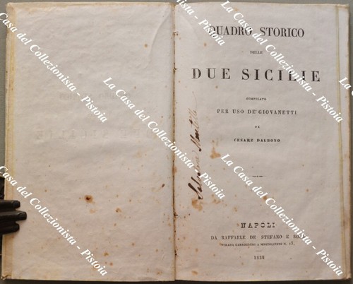 Quadro storico delle due - delle,