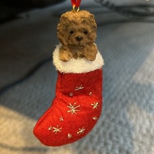 Chow Chow Chow in calza ornamento natalizio - Piccoli amici di Babbo Natale