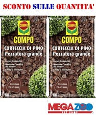 COMPO Corteccia di Pino Pezzatura Grande,Pacciamatura e Decorazione 60 LT 2 CONF