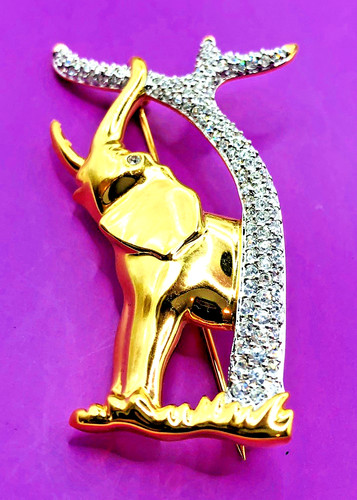 Spilla vintage 1993 swarovski - spilla,