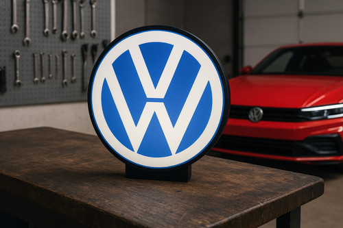 Volkswagen logo led - volkswagen,