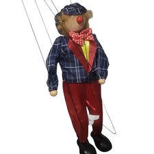 Marianetta pagliaccio in legno