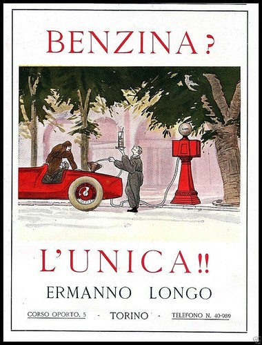 Pubblicita 1924 benzina lampo - pubblicita',