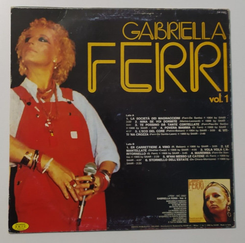 Gabriella ferri vol - gabriella, 1