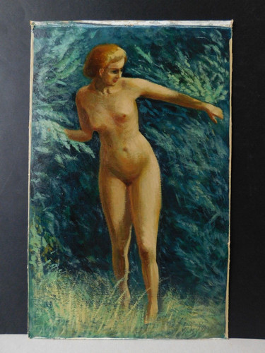 Vecchio dipinto olio - vecchio, su