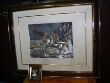 -30%Quadro ARGENTO FIRMATO, cm 90 x cm 73. BELLISSIMO,con omaggio quadretto,dpam