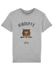 T-Shirt Bambini Maniche Corte Grigio, HIBOUFFE