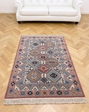 Tappeto grande in Lana 100% moderno ed elegante colore rosa misura 120x180 cm